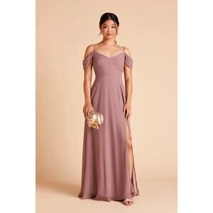 1248  NWT Birdy Grey Devin Chiffon Convertible Bridesmaids Dress Dark Mauve XL